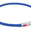 Trixie Lichtgevende Halsband Hond Usb Siliconen Oplaadbaar Royal Blauw