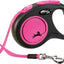 Flexi Rollijn New Classic Neon Tape Zwart / Roze