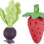 Trixie Speelbal Set Biet / Aardbei Hout / Loofah