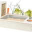 Trixie Voederstation Met Voerbak / Waterbak / Hooiruif Hout Naturel