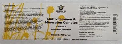 De Groene Os Multivitaminen / Mineralen Complex Hond / Kat